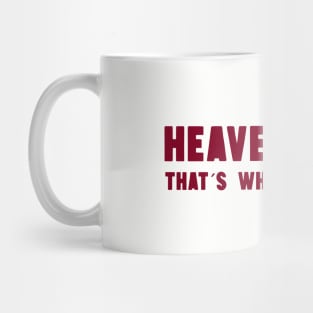 Heaven Sent, burgundy Mug